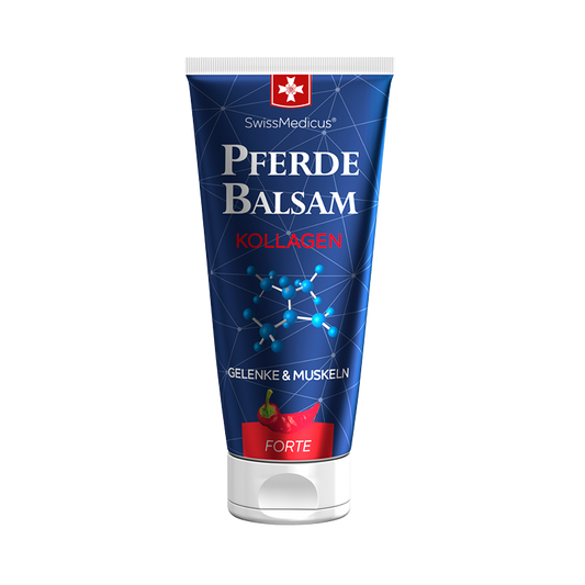 Konjska mast grelna z morskim kolagenom – Forte
